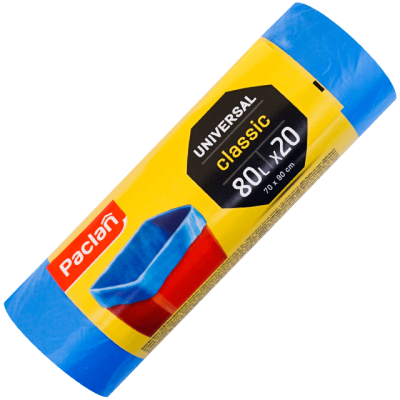 Saci menajeri albastri 80 litri Paclan Classic 20 buc